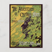 Art Nouveau Book, Kapitein Horn Adventures Briefkaart (Voorkant)