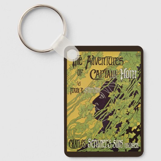  Art Nouveau Book, Kapitein Horn Adventures Sleutelhanger (Voorkant)