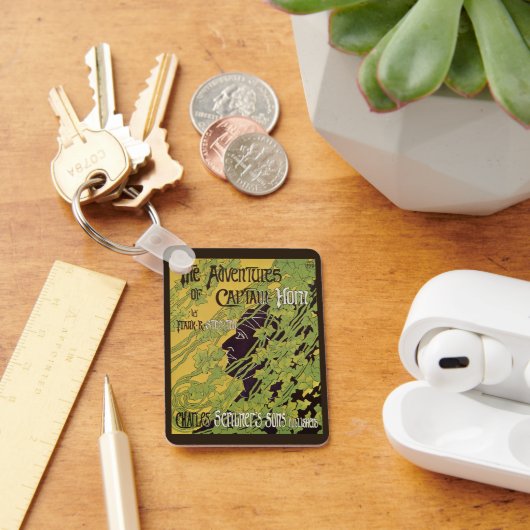 Art Nouveau Book, Kapitein Horn Adventures Sleutelhanger (Bureau)