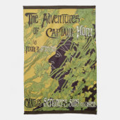 Art Nouveau Book, Kapitein Horn Adventures Theedoek (Verticaal)