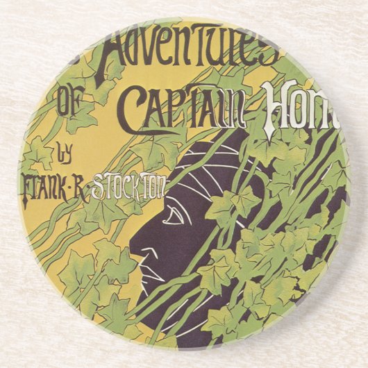Art Nouveau Book, Kapitein Horn Adventures Zandsteen Onderzetter (Voorkant)