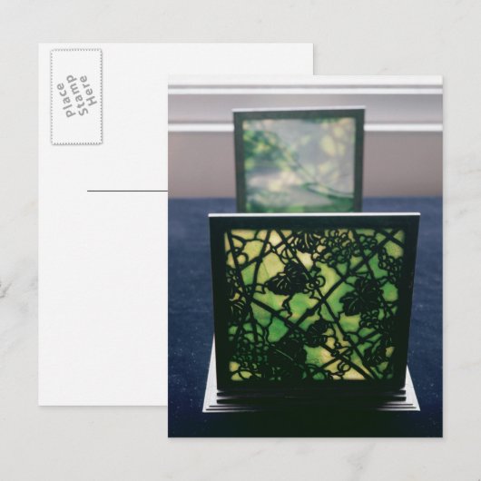 Art Nouveau bookends, Tiffany Studios, c.1894 Briefkaart (Voorkant / Achterkant)