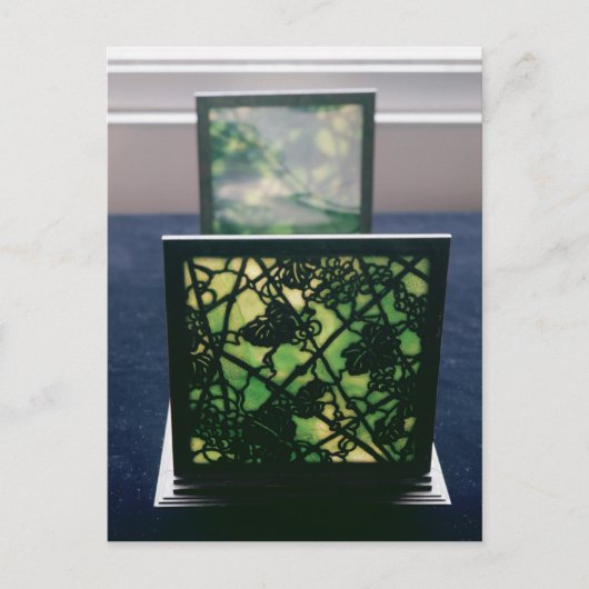 Art Nouveau bookends, Tiffany Studios, c.1894 Briefkaart (Voorkant)