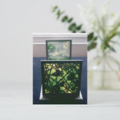 Art Nouveau bookends, Tiffany Studios, c.1894 Briefkaart (Staand voorkant)