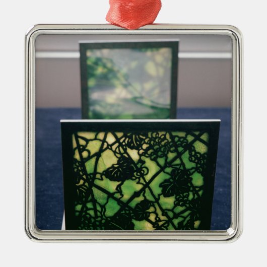 Art Nouveau bookends, Tiffany Studios, c.1894 Metalen Ornament (Voorkant)