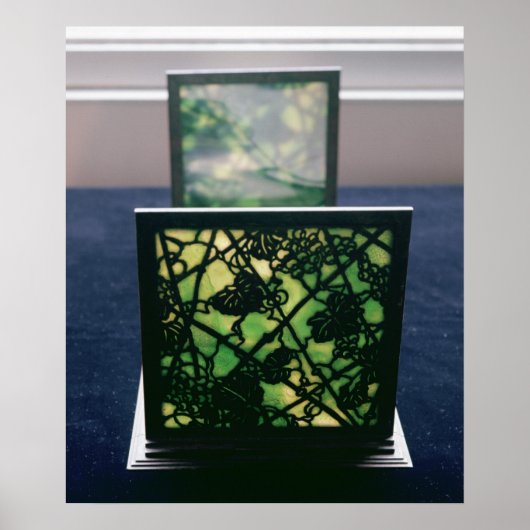 Art Nouveau bookends, Tiffany Studios, c.1894 Poster (Voorkant)