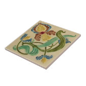 Art Nouveau Boote Iris c1900 Repro Late Victoriaan Tegeltje (Zijkant)