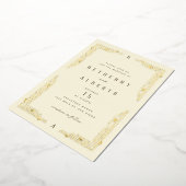 Art Nouveau Border Folie Uitnodiging (Gedraaid)