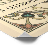 Art Nouveau Botanical Feline Ornamental Art Poster (Hoek)