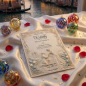 Art Nouveau Botanical Vine Proposal Wedding   Kaart