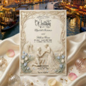 Art Nouveau Botanical Vine Proposal Wedding   Kaart