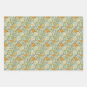 Art Nouveau Botanisch Behang – Mint Green Inpakpapier Vel (Voorkant 2)