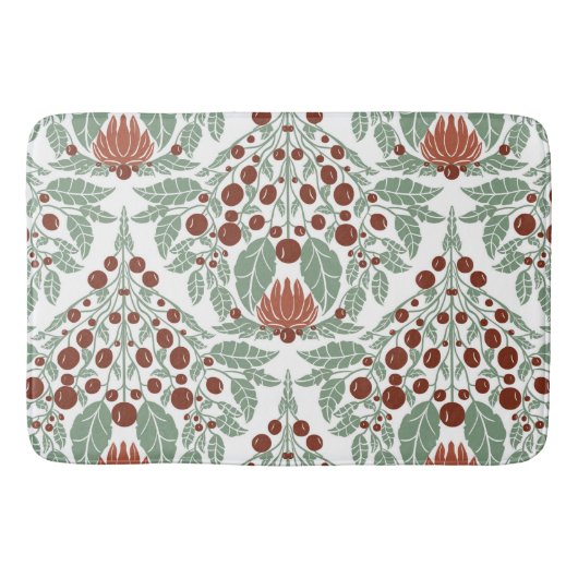 Art Nouveau Botanisch- bloemenschelp Badmat (Voorkant)