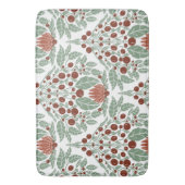 Art Nouveau Botanisch- bloemenschelp Badmat (Voorkant Verticaal)