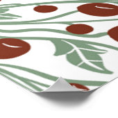 Art Nouveau Botanisch- bloemenschelp Poster (Hoek)