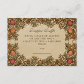 Art Nouveau Botanische Diapper Raffle Informatiekaartje (Voorkant)