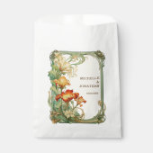  Art Nouveau Botanische Mucha Dank u Bedankzakje (Voorkant)