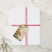  Art Nouveau Botanische Mucha Dank u Cadeaulabel (Met Touw)