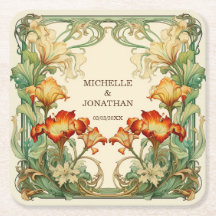  Art Nouveau Botanische Mucha Dank u