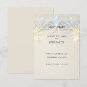 Art Nouveau Botanische Save the Date Kaart (Voorkant / Achterkant)