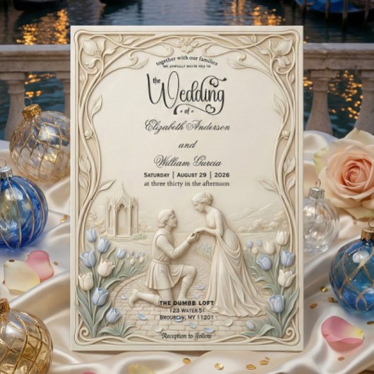 Art Nouveau Botanische Wijnstok Trouw Kaart