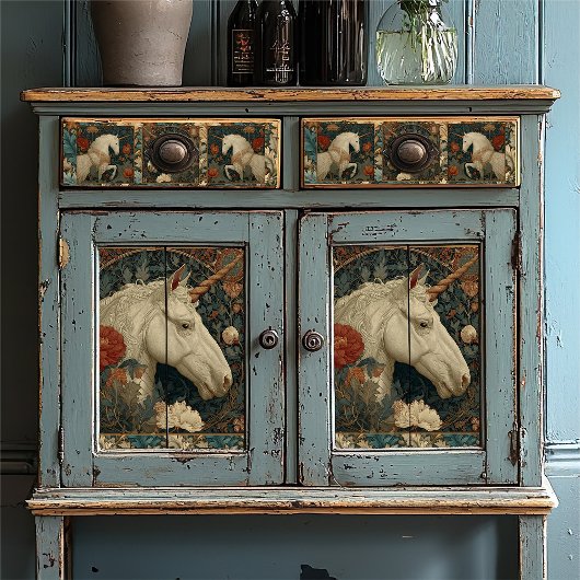 Art Nouveau Botanische William Morris Style Eenhoo Tissuepapier