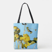 Art nouveau boterbloem tote bag (Achterkant)