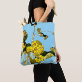 Art nouveau boterbloem tote bag (Dichtbij)