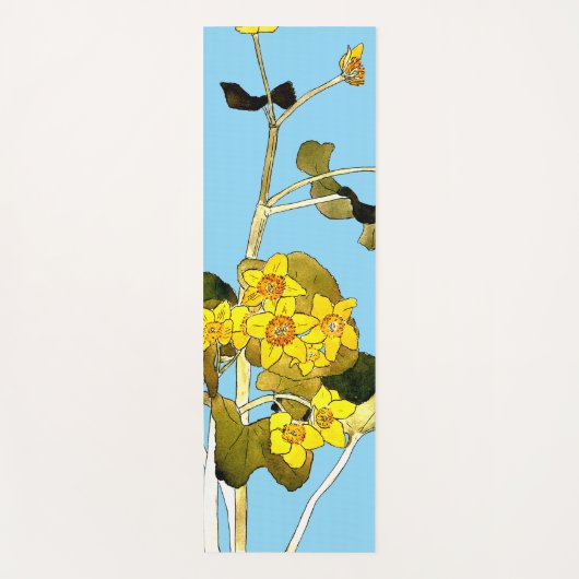 Art nouveau boterbloem yogamat (Voorkant)