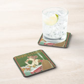  Art Nouveau Brasserie Fraikin-Courard Beer Bier Onderzetter (Rechterzijde)