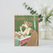  Art Nouveau Brasserie Fraikin-Courard Beer Briefkaart (Staand voorkant)