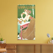 Art Nouveau Brasserie Fraikin-Courard Beer Canvas Afdruk (Insitu (Woonkamer))