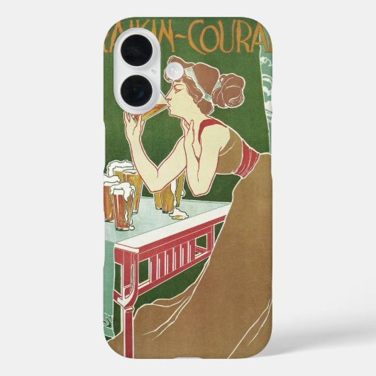 Art Nouveau Brasserie Fraikin-Courard Beer Case-Mate iPhone Case (Achterkant)