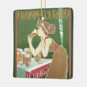  Art Nouveau Brasserie Fraikin-Courard Beer Keramisch Ornament (Links)