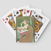  Art Nouveau Brasserie Fraikin-Courard Beer Pokerkaarten (Achterkant)