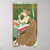  Art Nouveau Brasserie Fraikin-Courard Beer Poster (Voorkant)