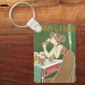  Art Nouveau Brasserie Fraikin-Courard Beer Sleutelhanger (Voorkant)