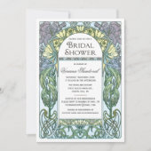 Art Nouveau Bridal Shower Invitations Kaart (Voorkant)