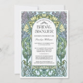 Art Nouveau Bridal Shower Invitations V.01 Kaart (Voorkant)