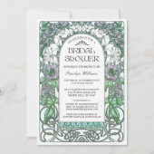 Art Nouveau Bridal Shower Invitations V.02 Kaart (Voorkant)