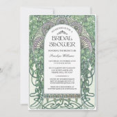 Art Nouveau Bridal Shower Invitations V.05 Kaart (Voorkant)