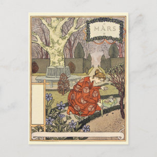 Art Nouveau Briefkaart