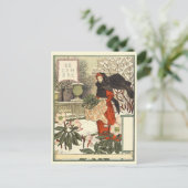 Art Nouveau Briefkaart (Staand voorkant)