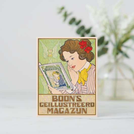 Art Nouveau Briefkaart (Staand voorkant)