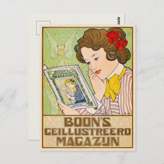 Art Nouveau Briefkaart (Voorkant / Achterkant)