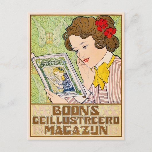 Art Nouveau Briefkaart (Voorkant)