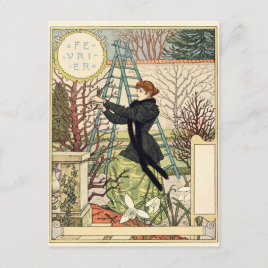 Art Nouveau Briefkaart (Voorkant)