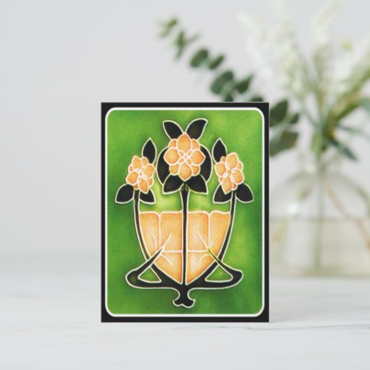 Art Nouveau Briefkaart (Staand voorkant)