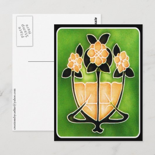 Art Nouveau Briefkaart (Voorkant / Achterkant)