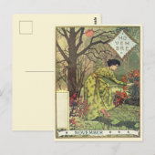 Art Nouveau Briefkaart (Voorkant / Achterkant)